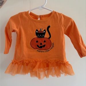 Chick Pea Halloween 12M Shirt with Tulle Hem